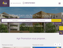 Tablet Screenshot of agir-promotion.com